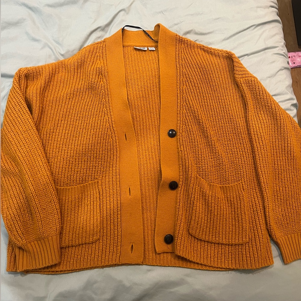 Burnt orange cardigan